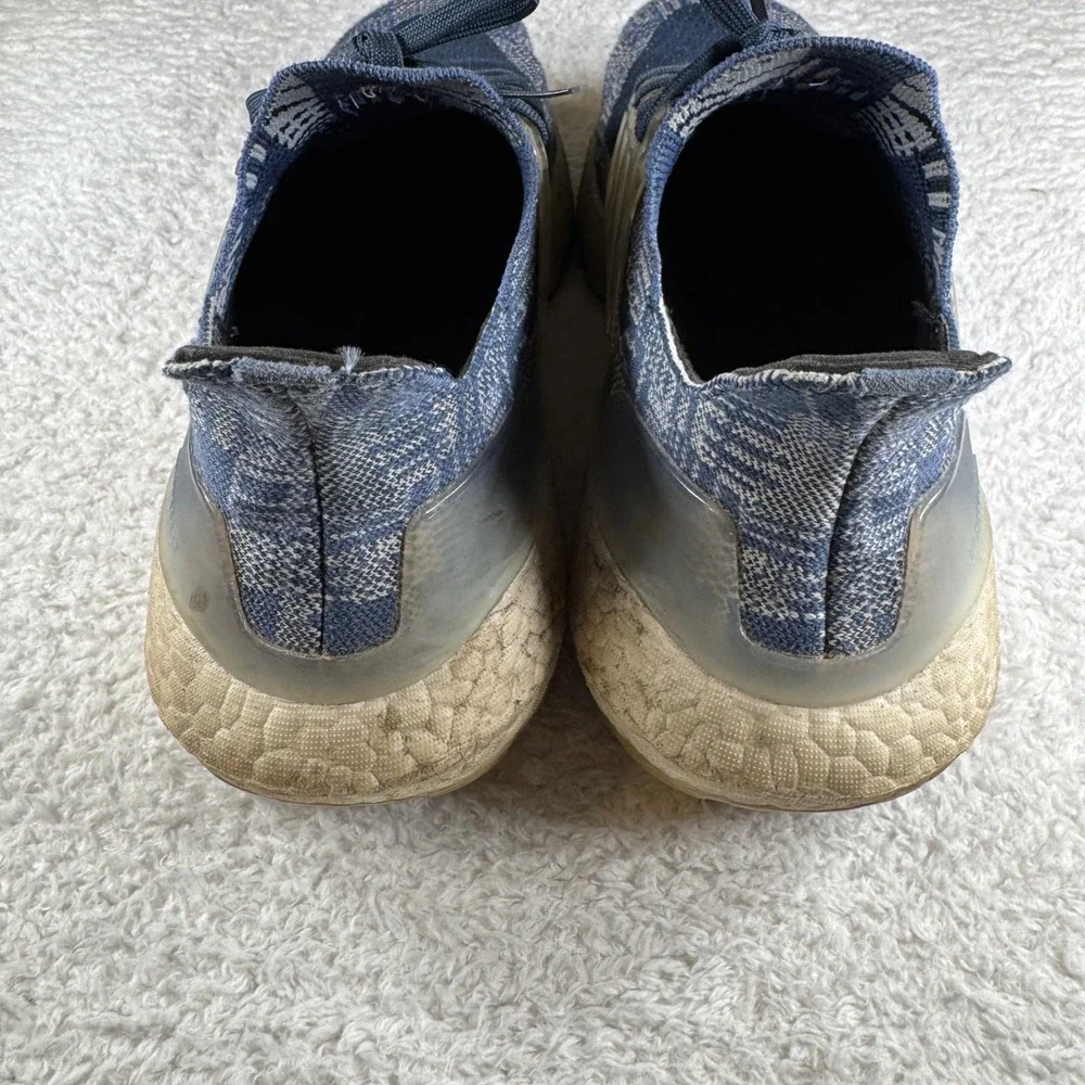 adidas UltraBoost 21 Primeblue Sashiko Blue White Men's Size 10.5 Shoes Sneakers
